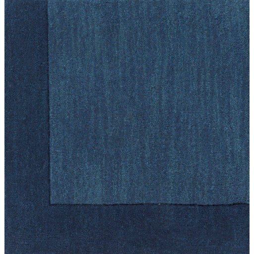 Mystique Wool Border Navy Rug