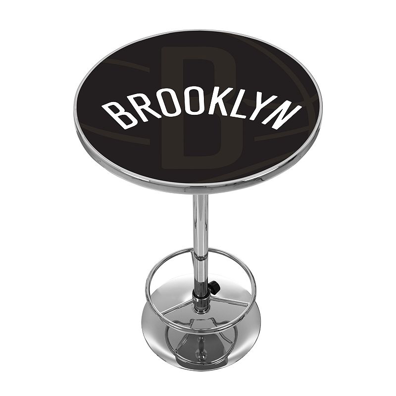 Brooklyn Nets Chrome Pub Table