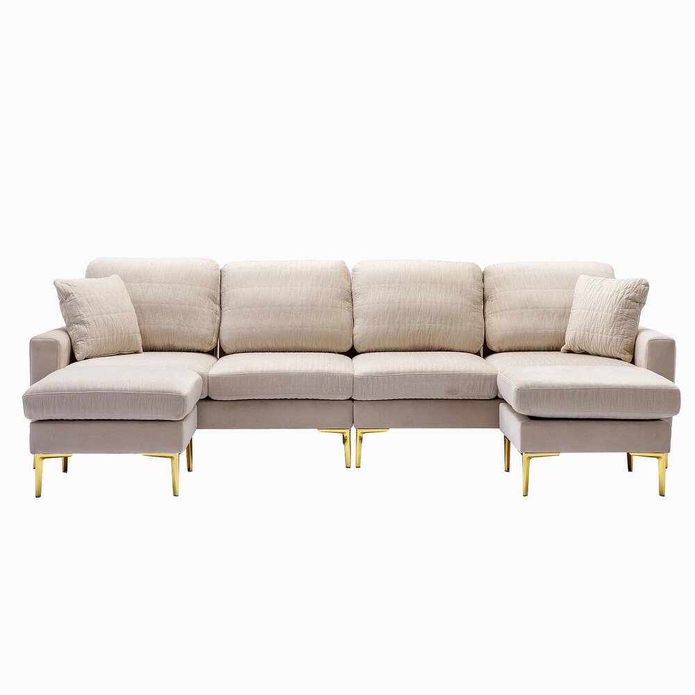 Velvet U Shape Sectional sofa