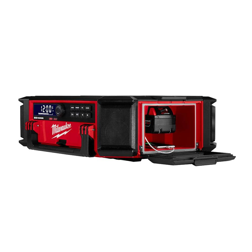 Milwaukee M18 Lithium-Ion Cordless PACKOUT Radio/Speaker with Built-In Charger 2950-20