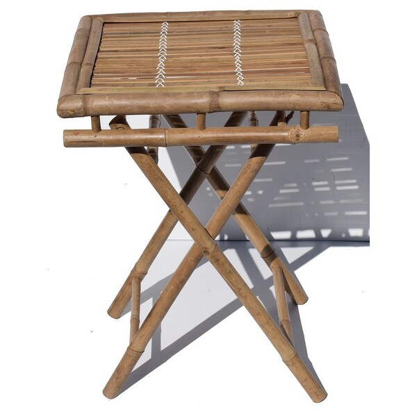 Handmade Bamboo Folding Short Table (Vietnam)