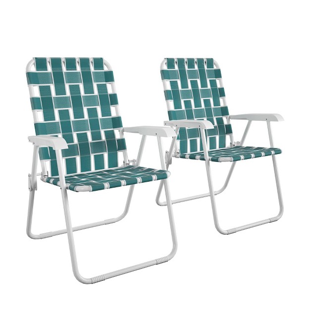 Cosco 2pk Steel Folding Lawn Chairs