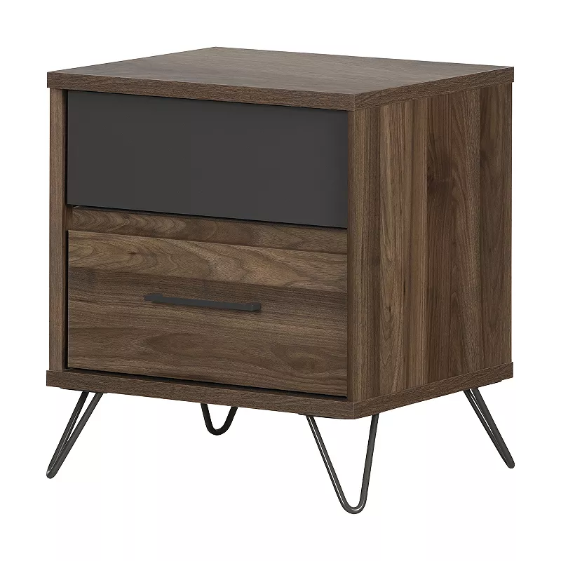 South Shore Olvyn 2-Drawer Nightstand