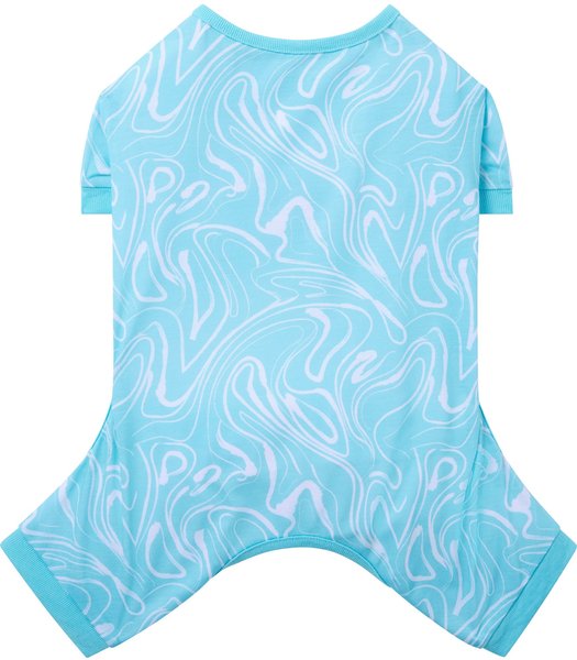 Frisco Blue Ocean Waves Dog and Cat Jersey PJs