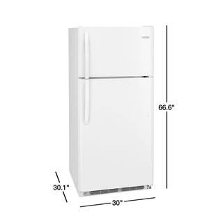 Frigidaire 18.3 Cu. Ft. Top Freezer Refrigerator in White FFTR1814WW