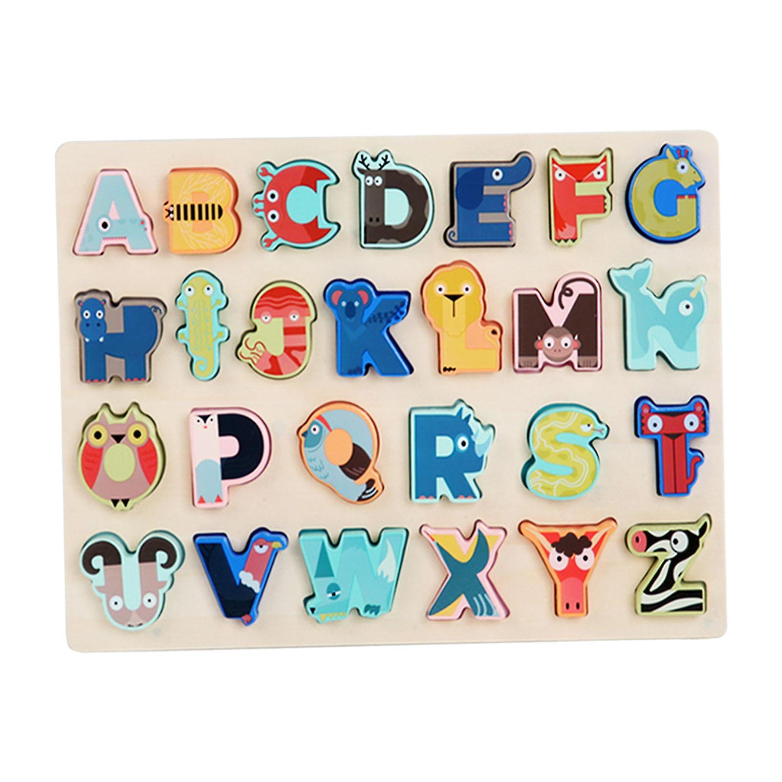 Animal Letter Matching Puzzle Interactive For Focus Imagination Independence