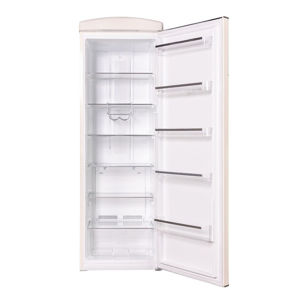 24 in. 11 cu. ft. Classic Retro Single Door Refrigerator