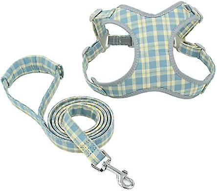 Yoitea Dog Harness And Leash Set Reflective Puppy Dog Leash Chest Harness Vest Comfort Fit Adjustable For Small Medium Dogs Training Walking