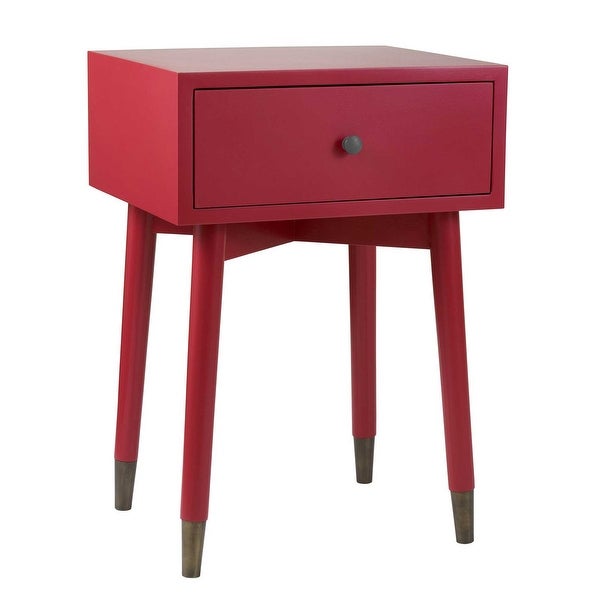 Painted Acacia Square Accent Table