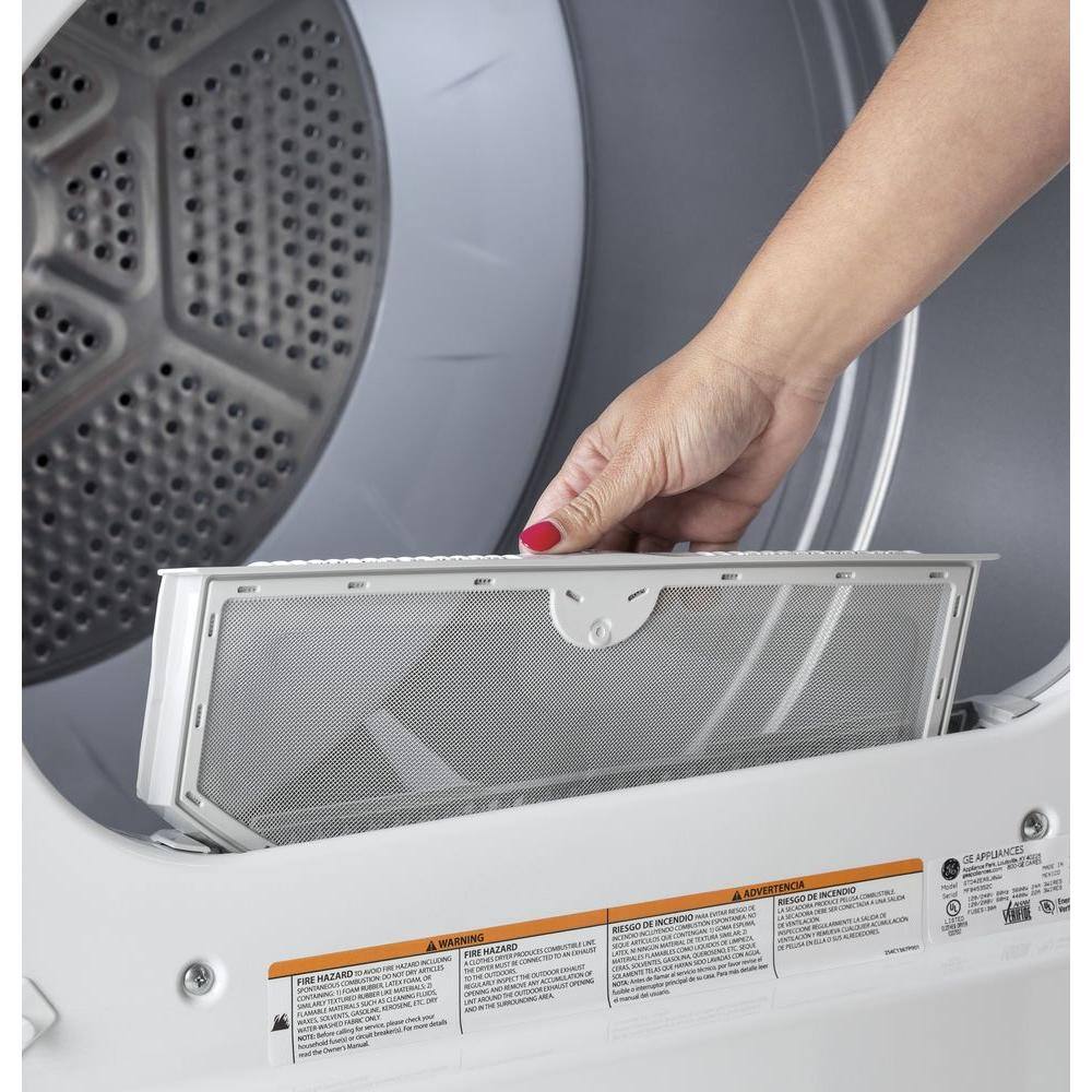 GE 6.2 cu. ft. Electric Dryer in White GTX33EASKWW