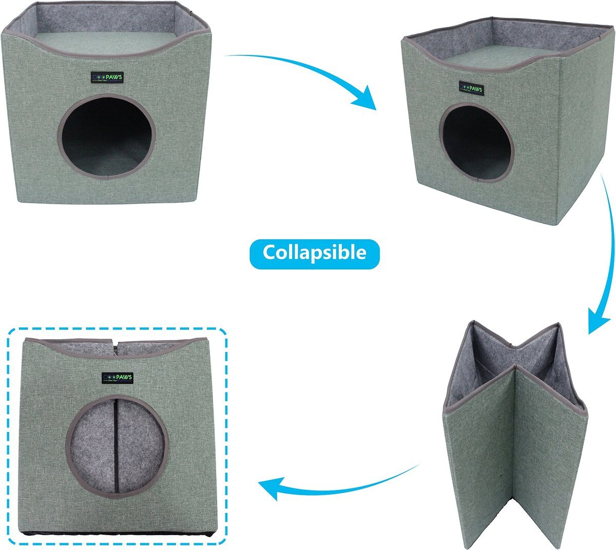 Jespet Foldable Cat Condo Bed