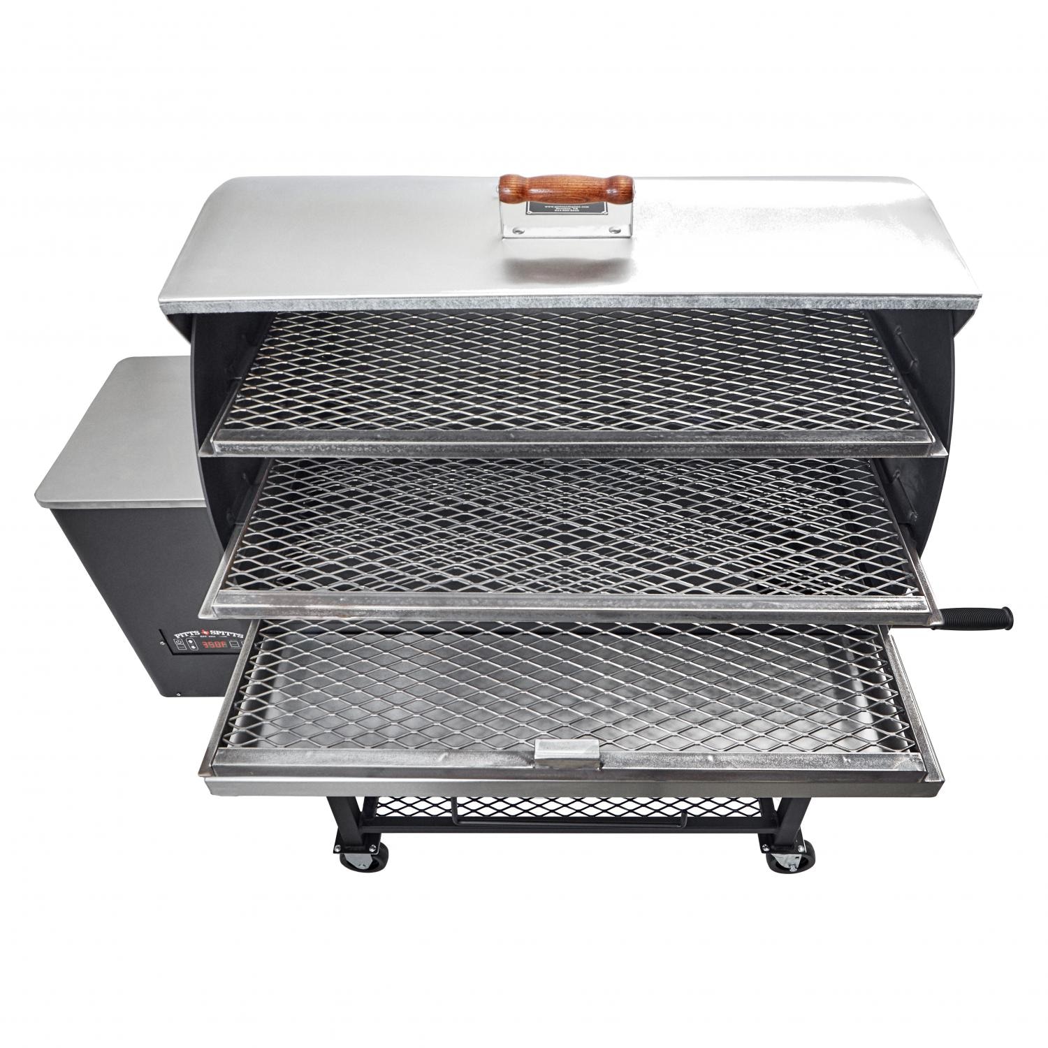 Pitts and Spitts Maverick 2000 Pellet Grill W/ 8-Inch Wheel Upgrade