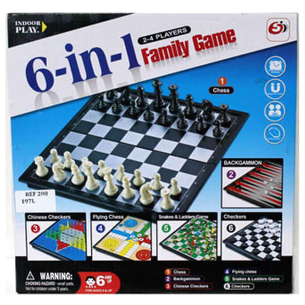 6-in-1 Magnetic Travel Compend Board Game