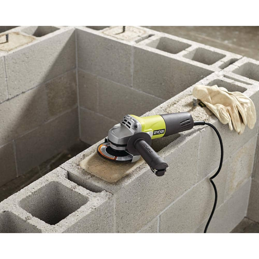 RYOBI 5.5 Amp Corded 4-1/2 in. Angle Grinder AG4031G