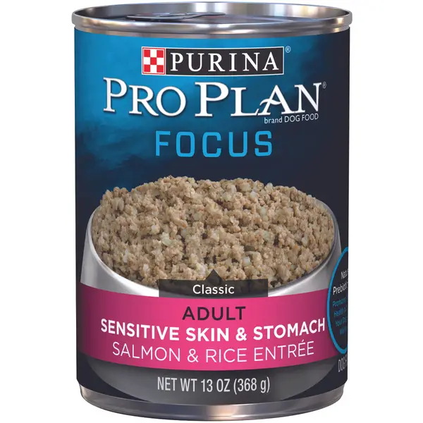 Purina Pro Plan Focus Sensitive Skin and Stomach Salmon and Rice Entree Adult Wet Dog Food