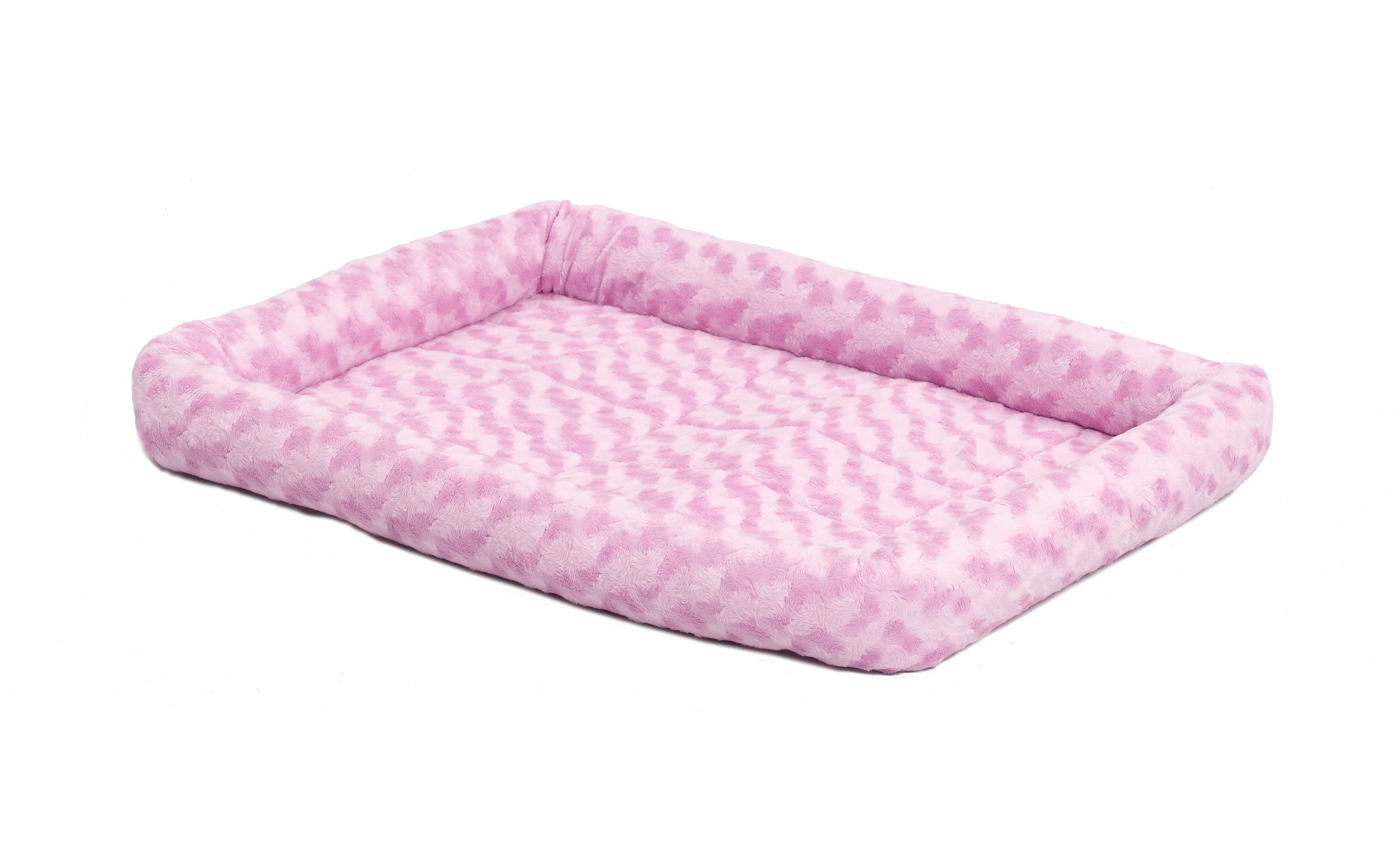 MidWest QuietTime Pet Bed & Dog Crate Mat, Pink 18"