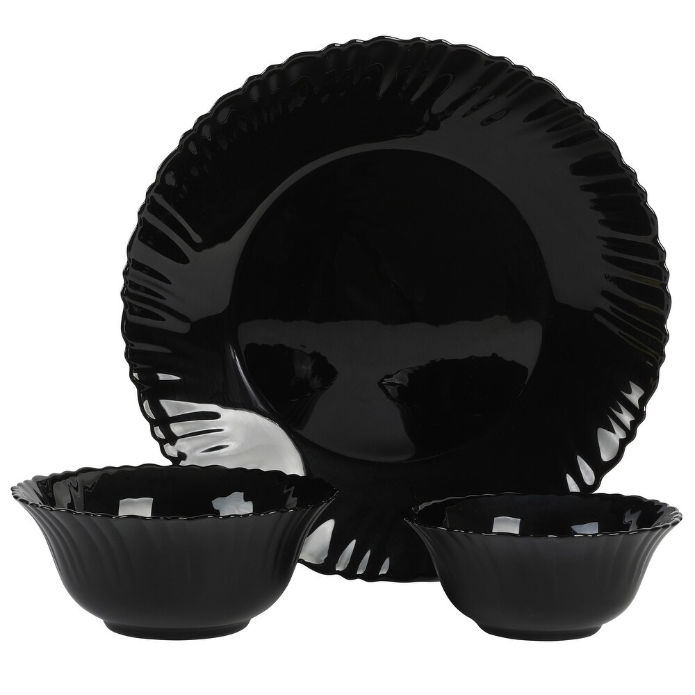 12 Piece Glass Dinnerware Set