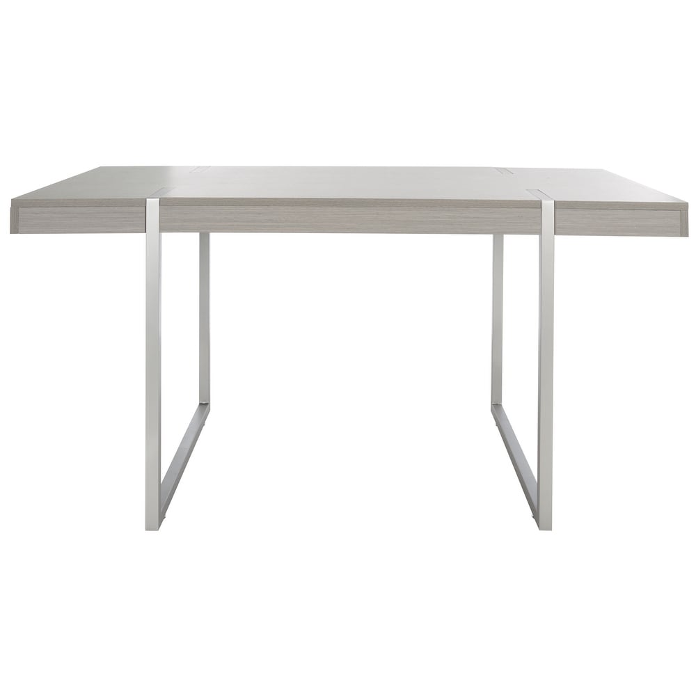 SAFAVIEH Cael Modern Industrial Farmhouse Dining Table   59 in. W x 33 in. D x 30 in. H