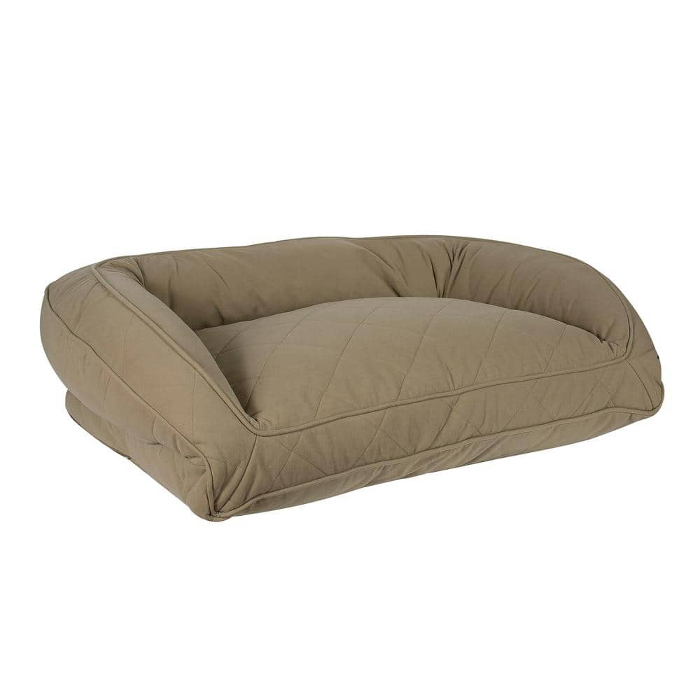 Carolina Pet Company Large/X-Large Sage Memory Foam Quilted Microfiber Bolster Bed 019410 MF