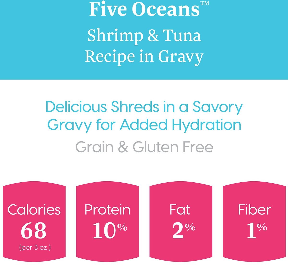 Solid Gold Five Oceans Shrimp and Tuna Recipe in Gravy Grain-Free Canned Cat Food