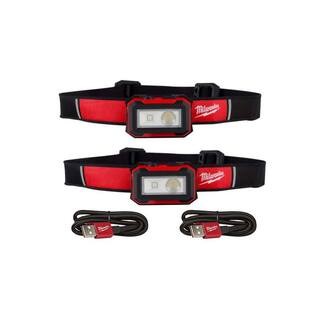 MW 450 Lumens Internal Rechargeable Magnetic Headlamp and Task Light (2-Pack) 2012R-2012R