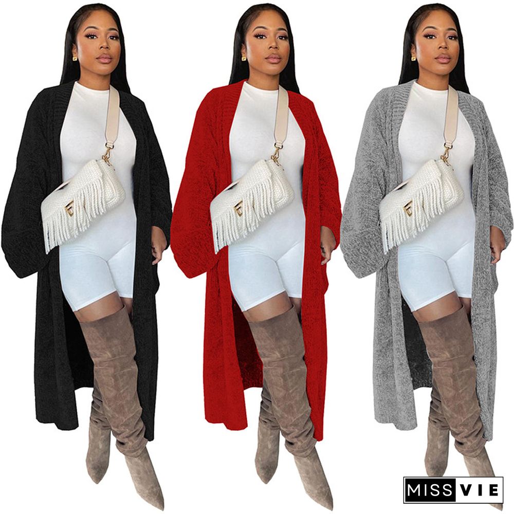 Oversize Long Sweater Cardigans Jacket Coat