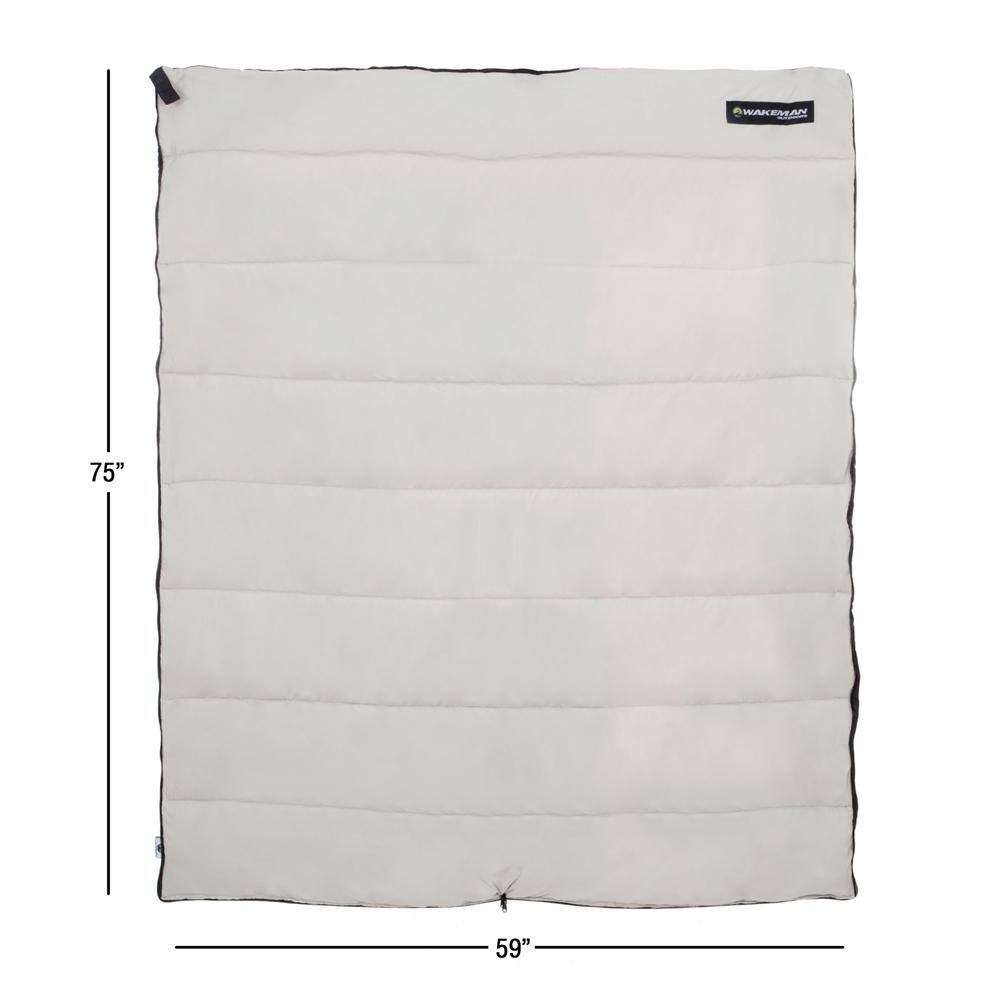 Wakeman Outdoors 2-Season Otter Tail Sleeping Bag with Carrying Bag in Pink W470016