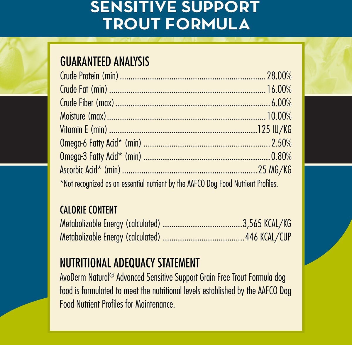 AvoDerm Advanced Sensitive Support Trout and Pea Formula Grain-Free Adult Dry Dog Food