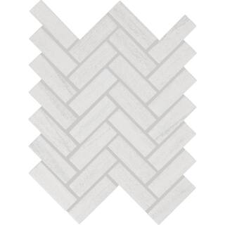 Daltile Modern Renewal Parchment 9 in. x 12 in. Glazed Ceramic Herringbone Mosaic Tile (6 sq. ft.Case) MR2013HERHD1P2