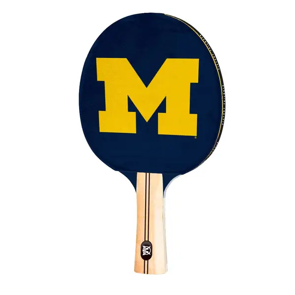 Victory Tailgate Michigan Wolverines NCAA Table Tennis Paddle Logo Design