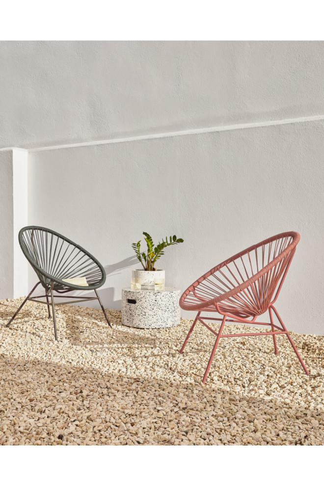 White Terrazzo Coffee Table  La Forma Jenell   Transitional   Coffee Tables   by Oroa   Distinctive Furniture  Houzz