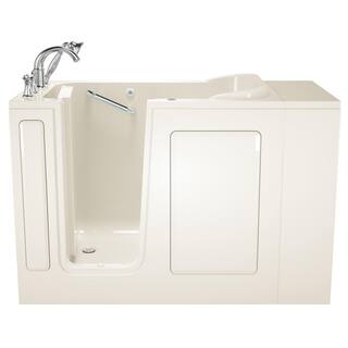 American Standard Exclusive Series 48 in. x 28 in. Left Hand Walk-In Whirlpool Bathtub with Quick Drain in Linen 2848.409.WLL-PC