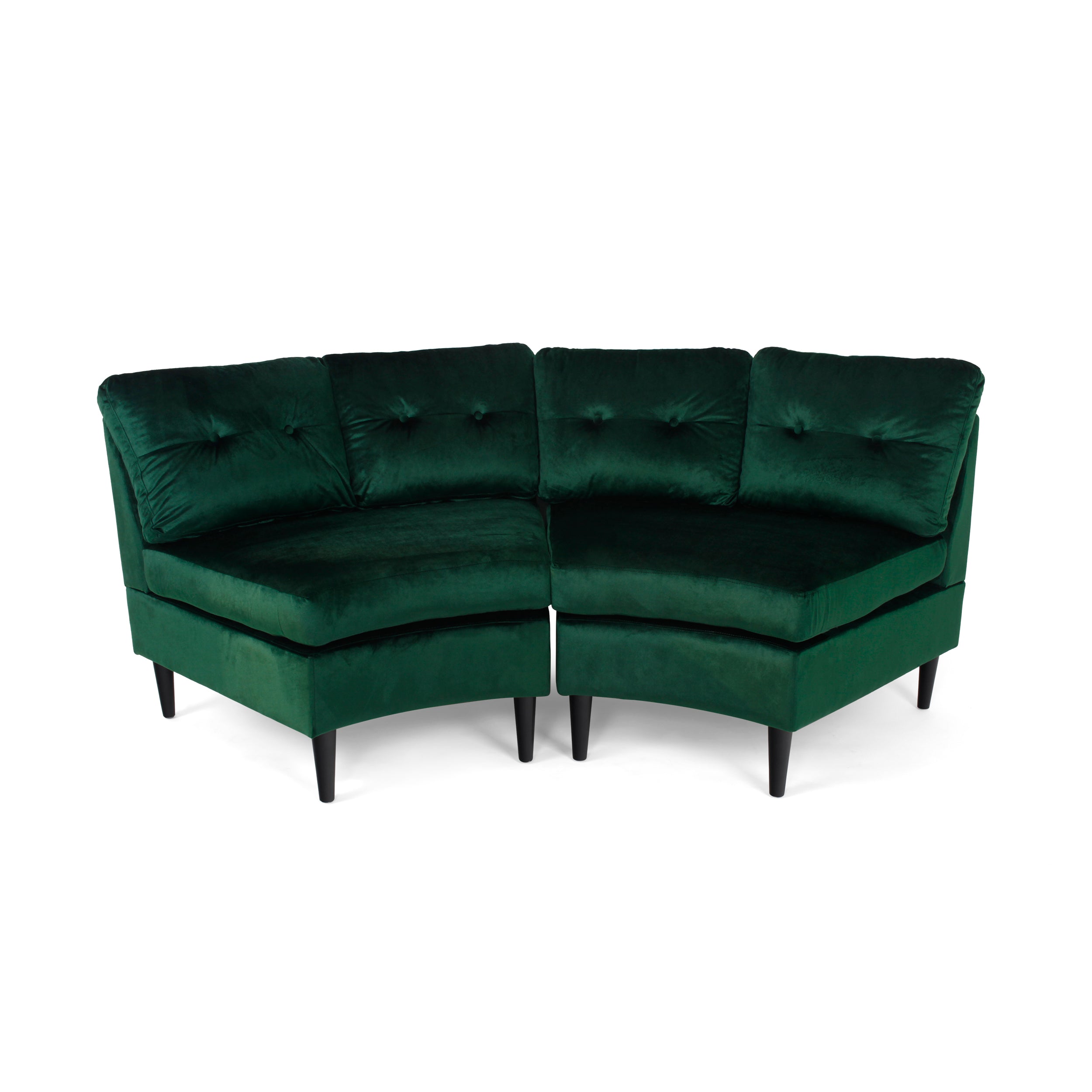 Julian Nora Glam Velvet Modular 2 Seater Sectional