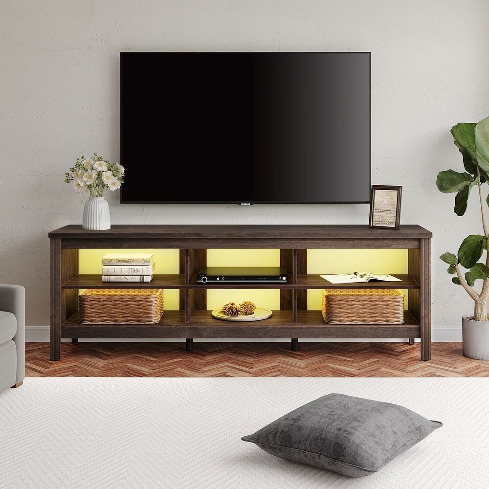 70 Inch TV Stand for 75'' TV  Classic Entertainment Center TV Console