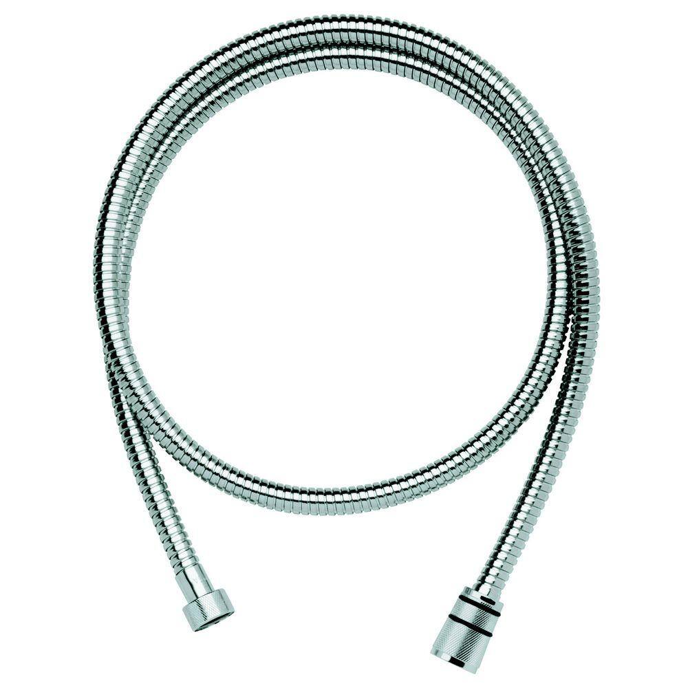 GROHE Rotaflex Metal Longlife 59 in. Twistfree Shower Hose in StarLight Chrome 28417000