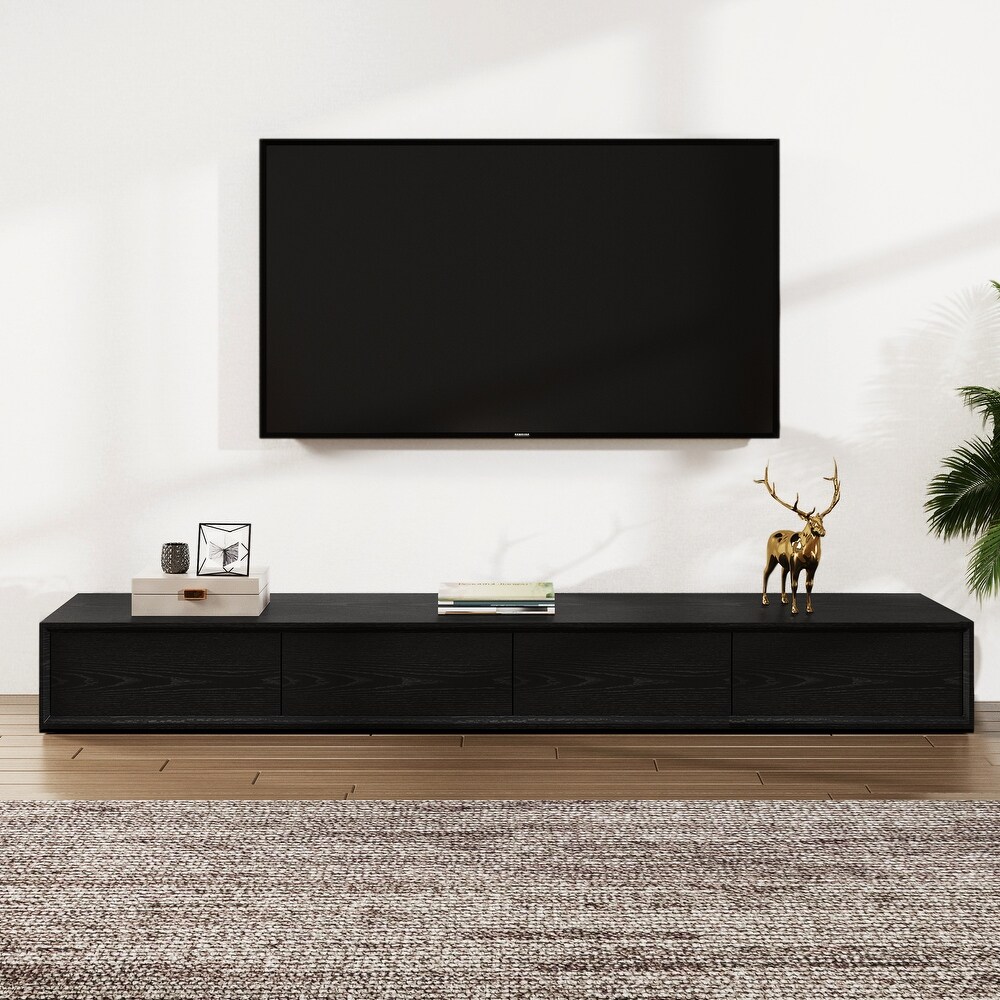 Moasis 94 inch TV Stand Media console with 4 Drawers