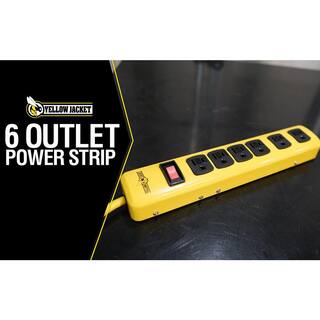 Yellow Jacket 6 ft. 6-Outlet Metal Heavy-Duty Power Strip with OnOff Switch 5139N