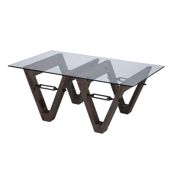 SEI Furniture Garanger Reclaimed Wood Coffee Table