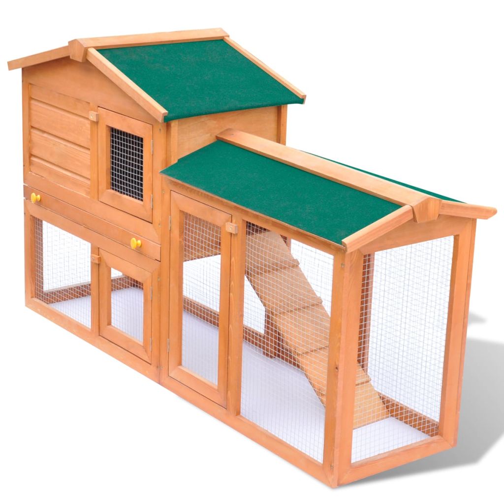 Outdoor Large Hutch Small Animal House Pet Cage Wood