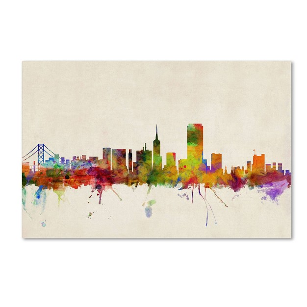 X 32 quot San Francisco California By Michael Tompsett Trademark Fine Art