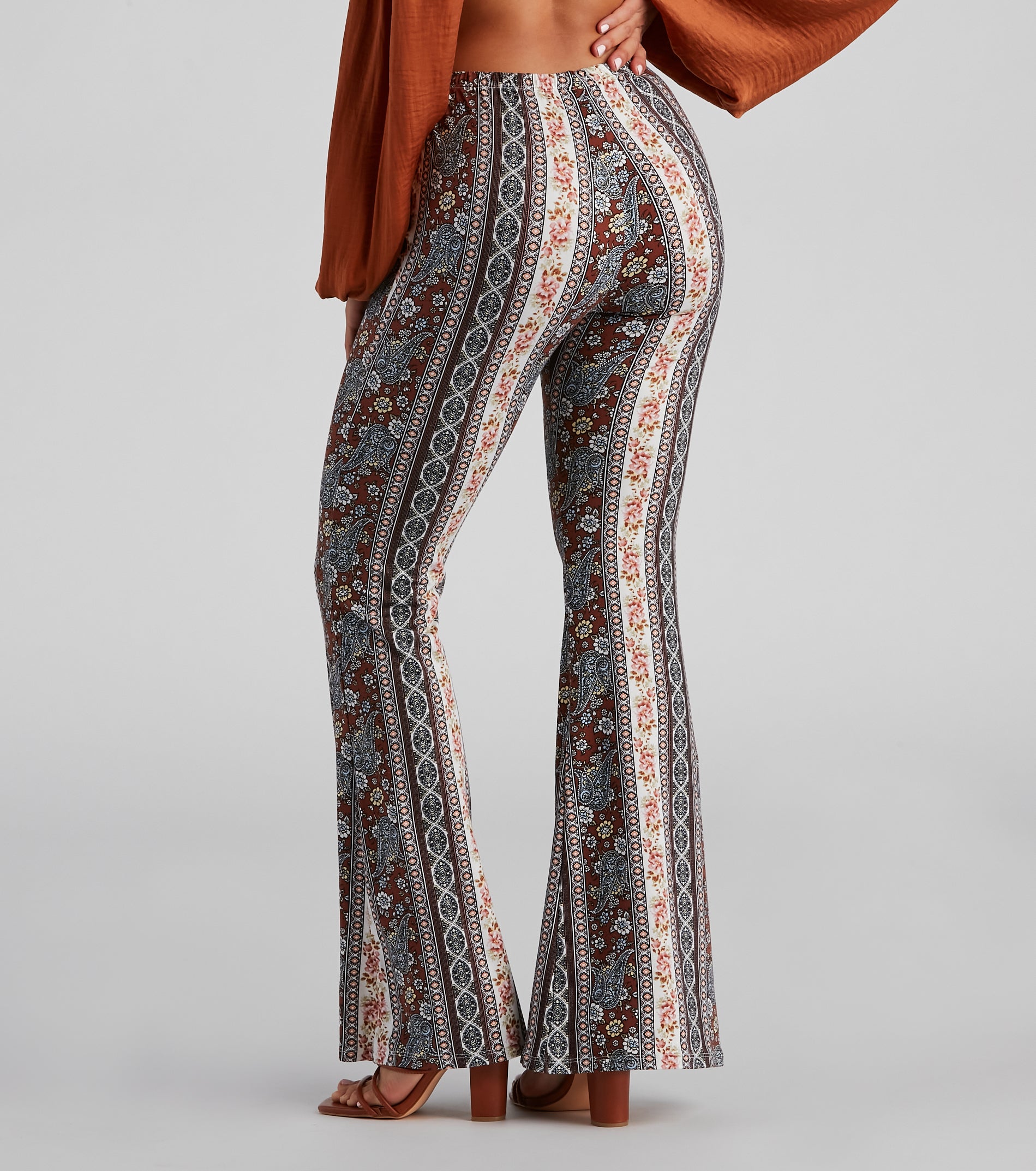 Bohemian Romance Floral Flared Pants