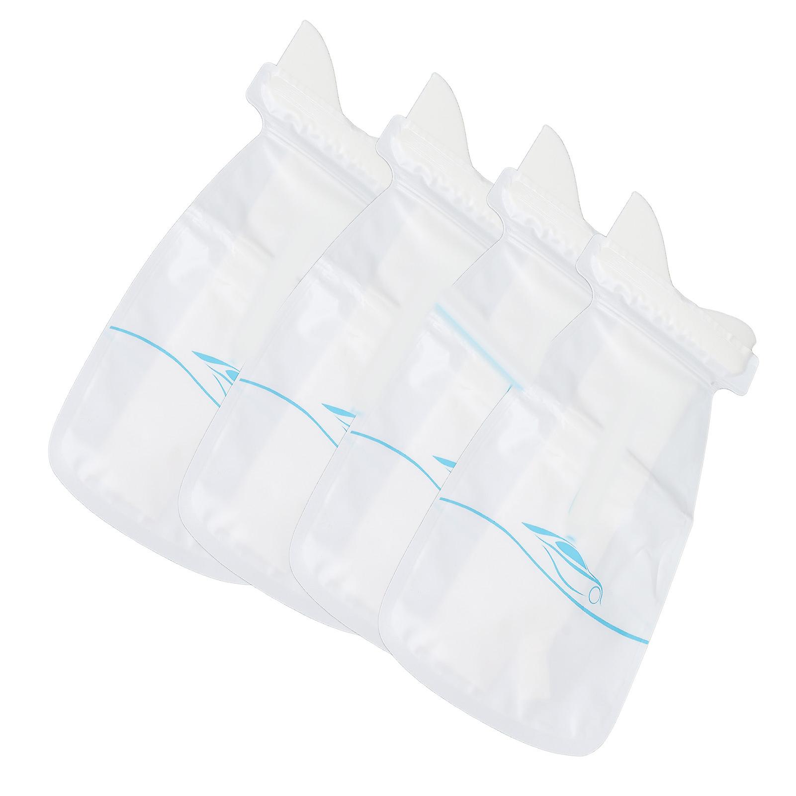 4pcs Disposable Urine Bags Effective Sealing Unisex Design Compact Portable Convenient Toilet Tool For Outdoor