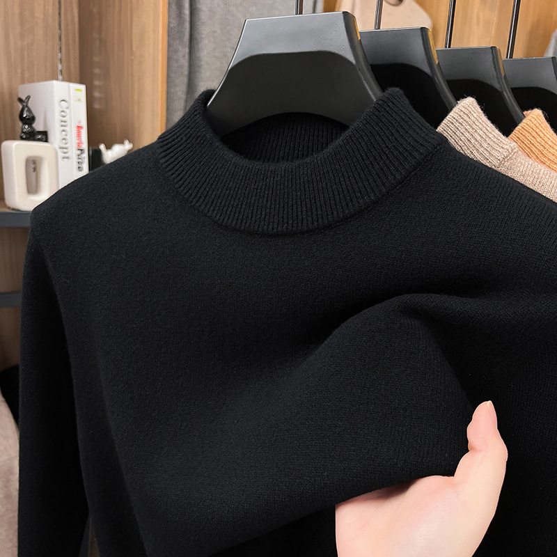 2025 Men’s Elegant Woolen Crewneck Sweater