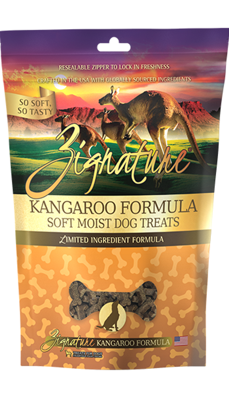 Zignature Kangaroo Soft Moist Treats， 4oz