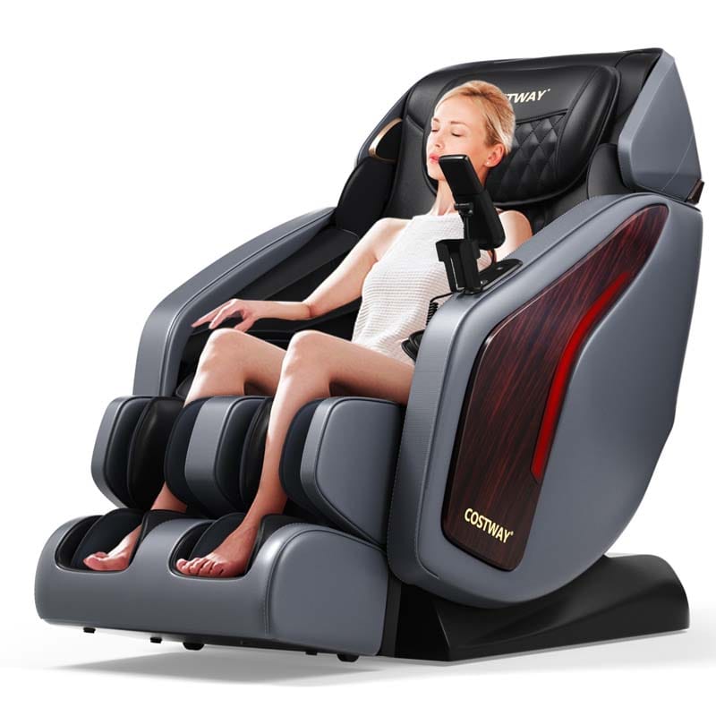 Thai Stretch 3D Zero Gravity Massage Chair Full Body SL Track Massage Recliner with Phone Holder