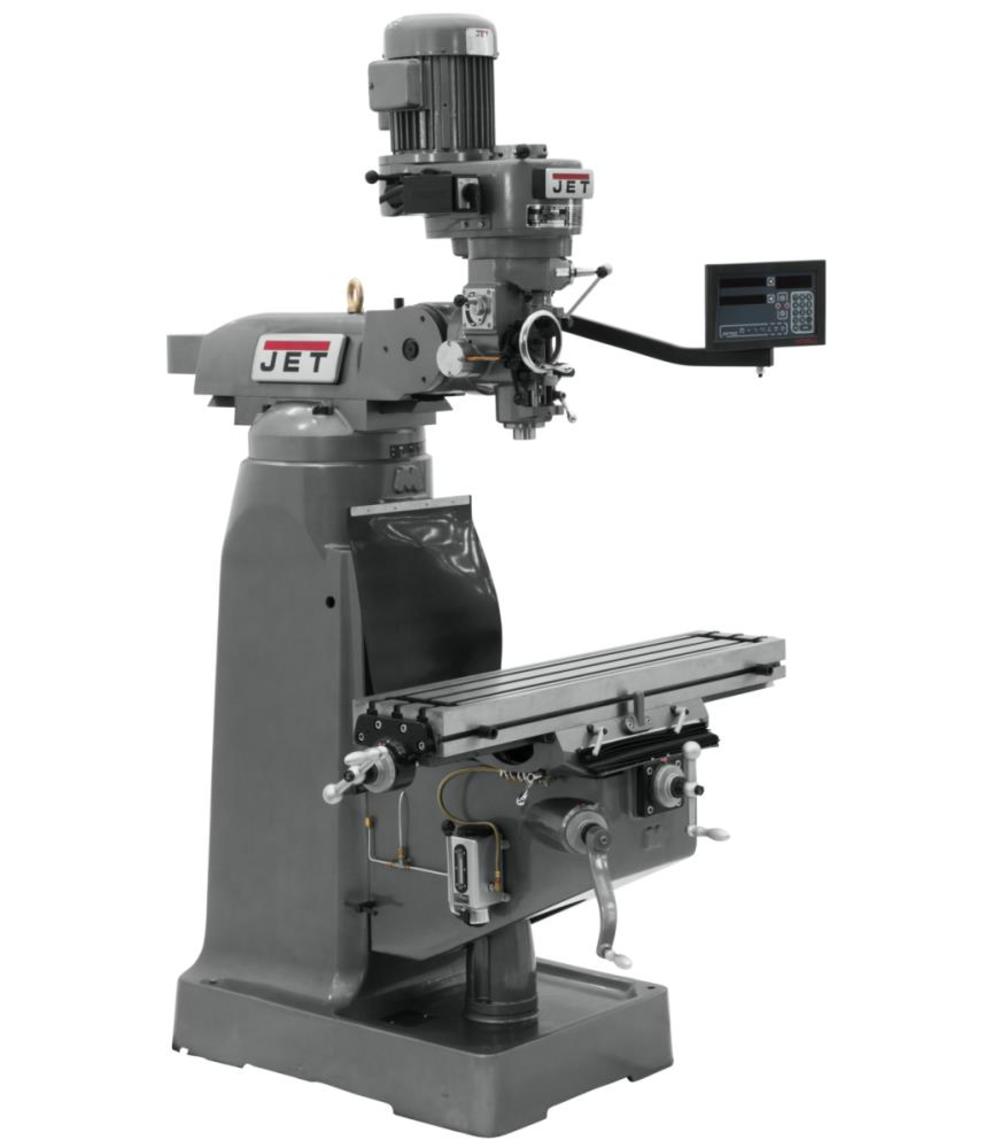 JET JTM-836-1 Mill with 3-Axis Newall DP700 DRO 691228 from JET