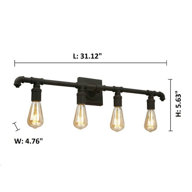 Wymer 4 Vanity Light Bronze Eglo