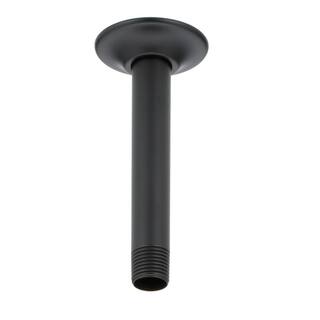 Delta Classic 6 in. Ceiling Mount Shower Arm and Flange in Matte Black RP61058BL