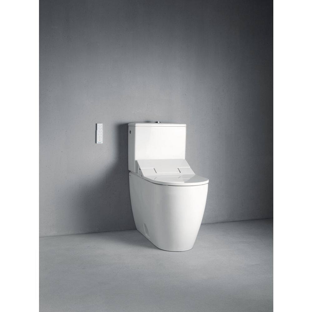 Duravit SensoWash Slim Electric Bidet Seat for Elongated Toilet in White 611000001001300