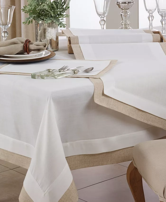 Saro Lifestyle Table Runner with Double Layer Design 54 x 18